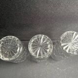 3 grands verres Saint Louis service Sammy estampillés