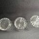 3 large Saint Louis Sammy service glasses stamped