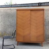 Vintage wardrobe with sliding doors