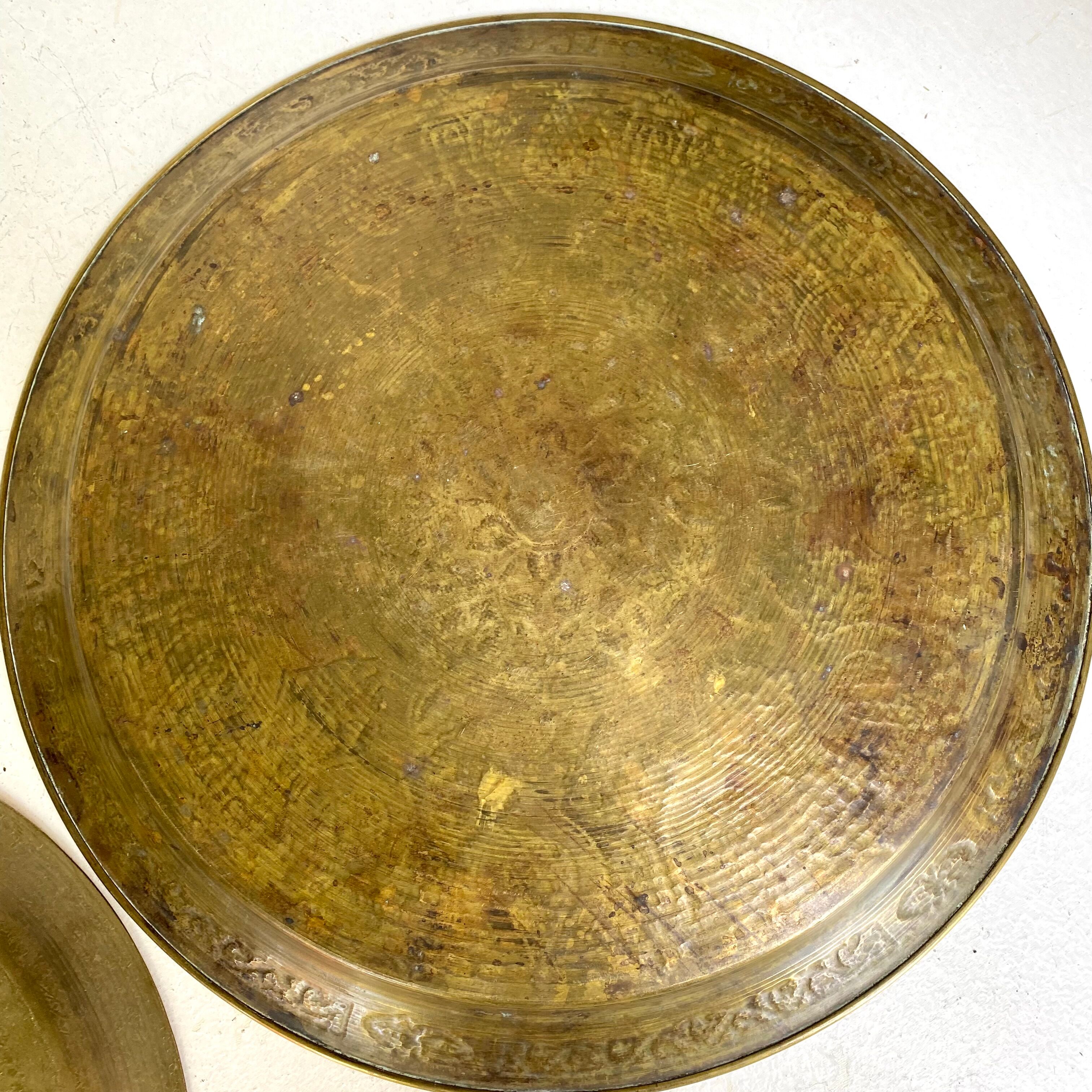 Oriental copper trays