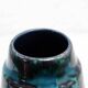 Vintage ceramic vase with enamel and glaze