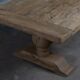 Large Monastère Soleil table in solid oak – 300 cm – Patinated finish
