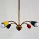 Lustre Spoutnik 4 branches années 60