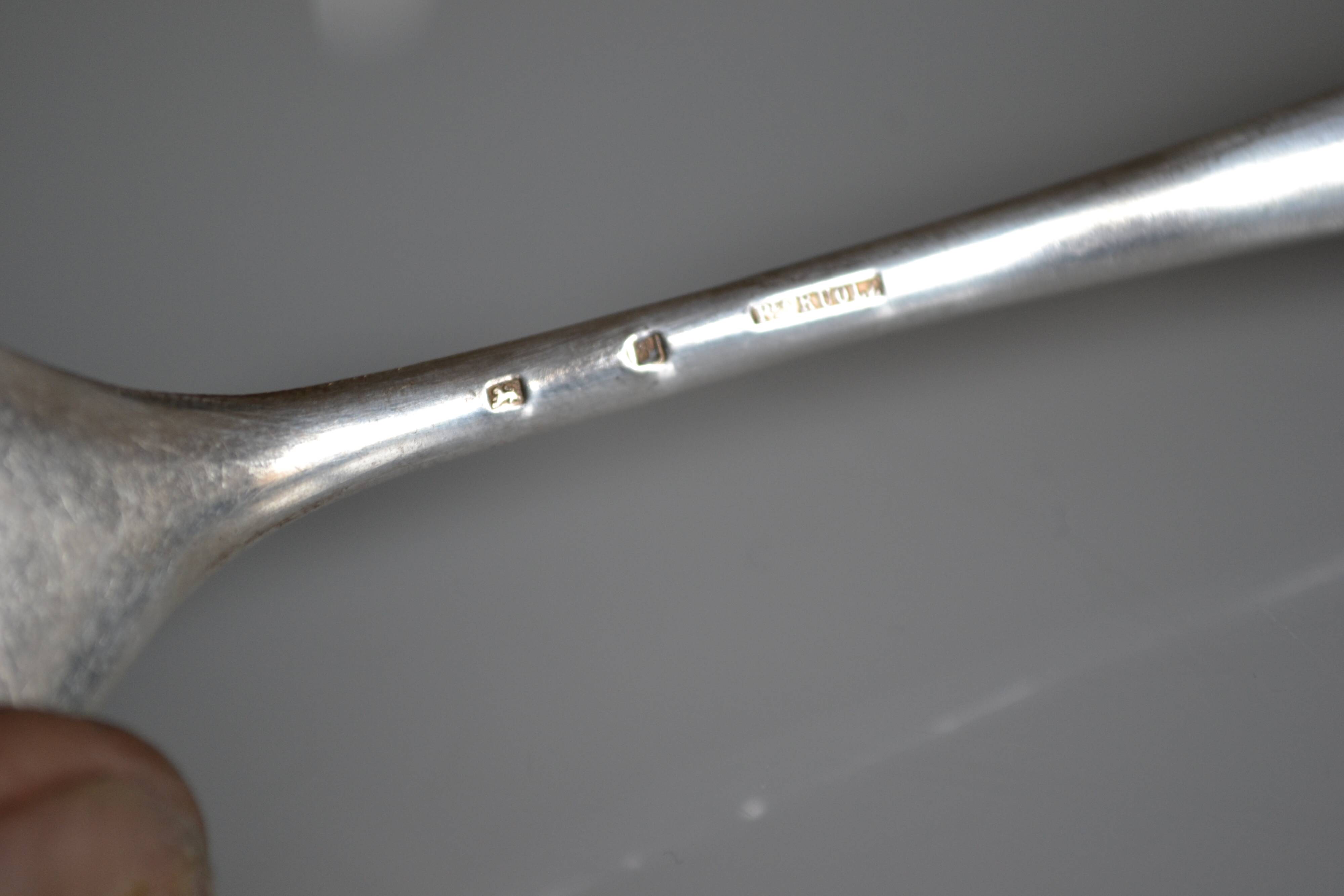 6 silver metal table forks P de Ruolz silver plated forks 21 cm