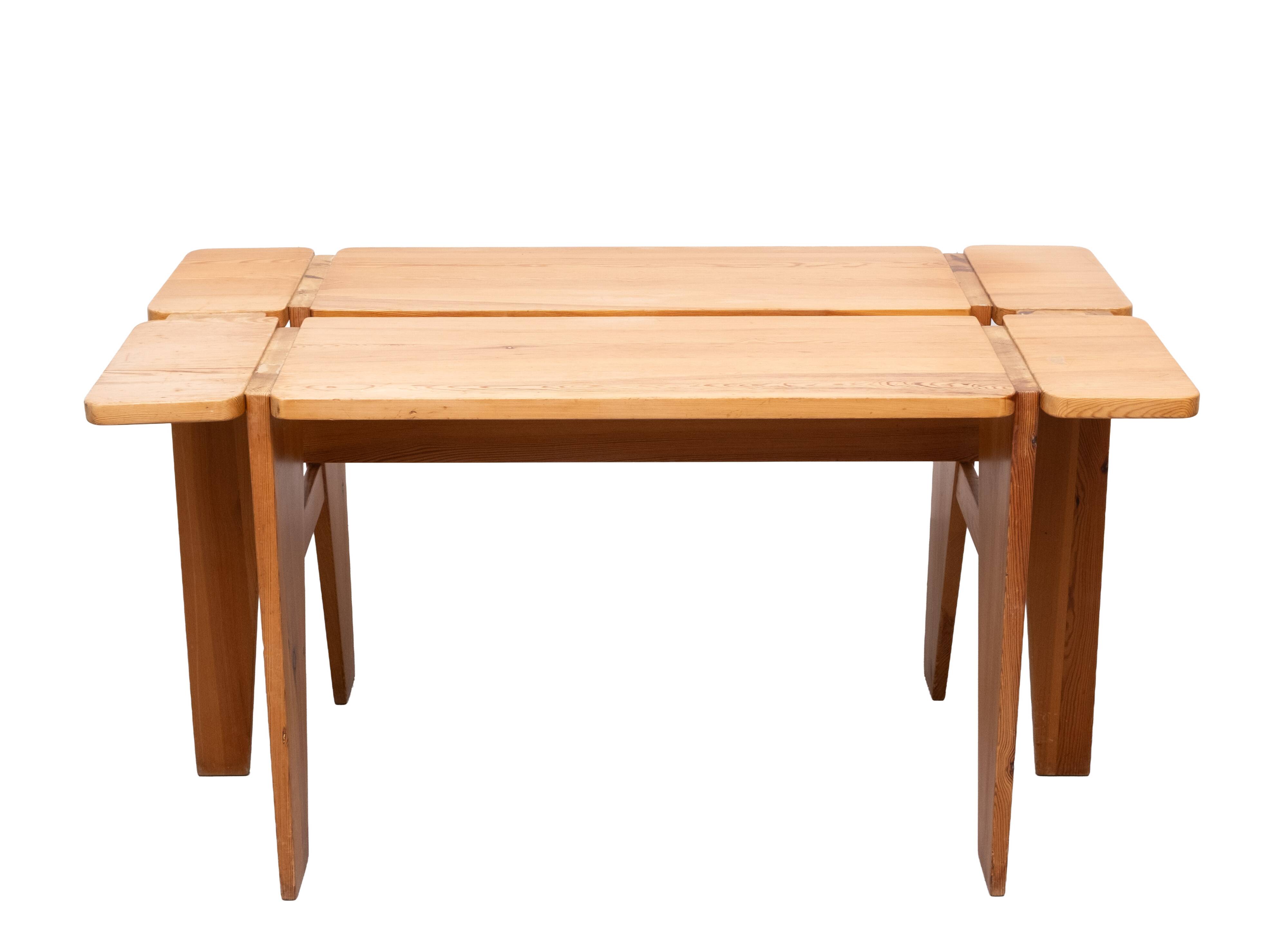 Unique Rauni Peippo Apila Pine  table Finland 1960
