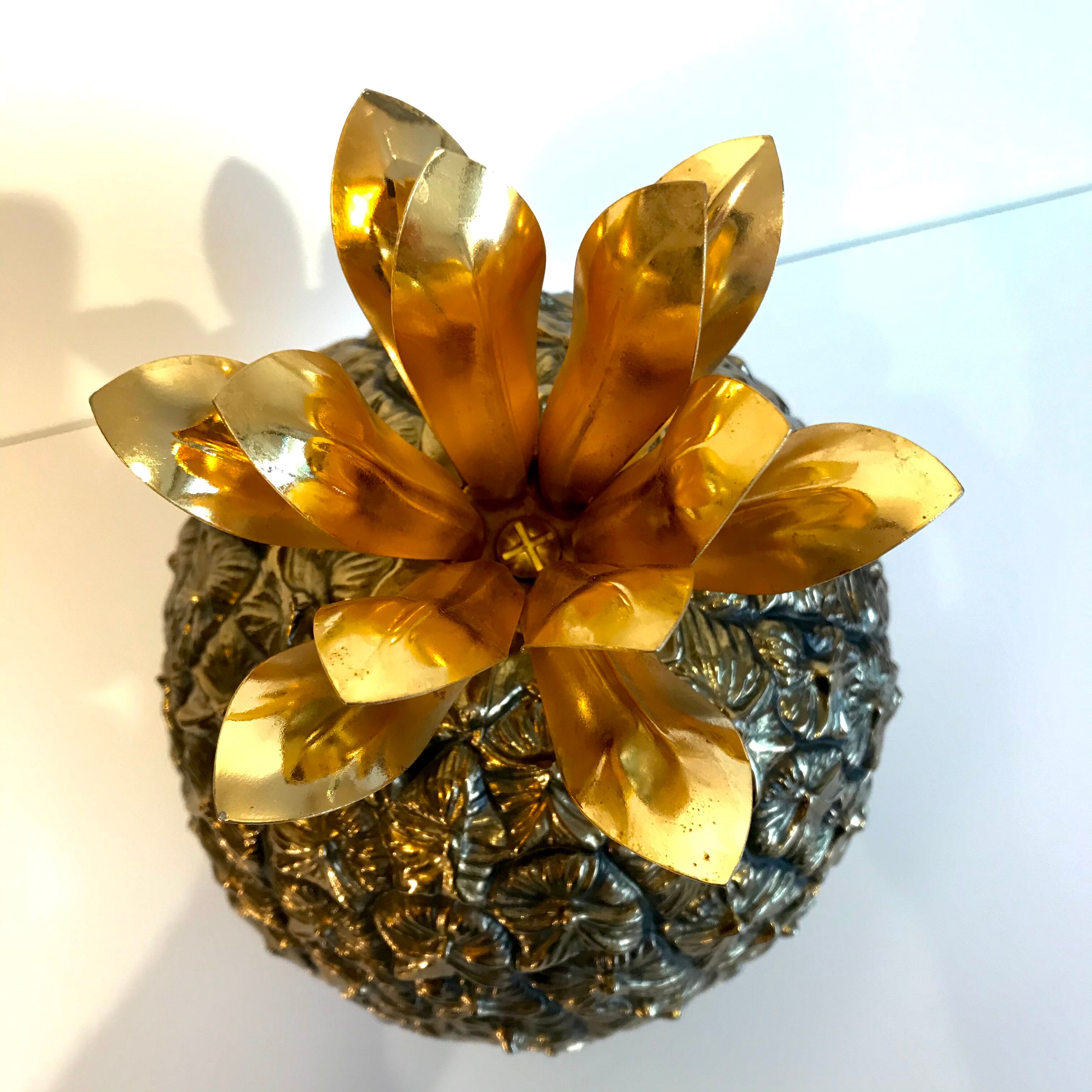 Pineapple ice bucket created by vintage Michel Dartois