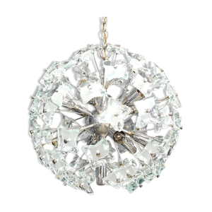 Lustre en verre spoutnik,