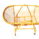 Vintage rattan cradle for baby with bed sky