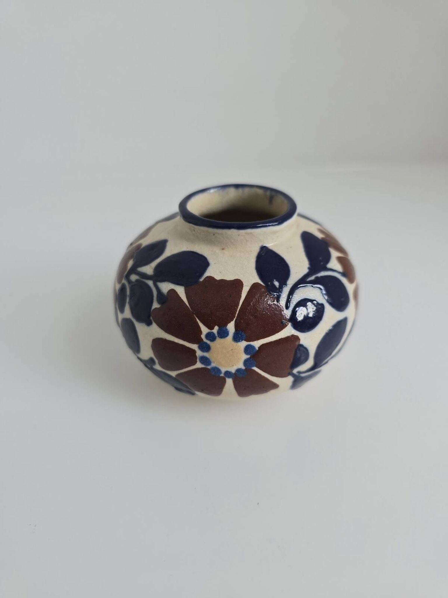 Vase boule Jean Garillon – Grès Art Déco Soufflenheim – c. 1930-1945