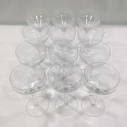 Art deco crystal glass service