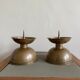 Pair of brass church candlesticks