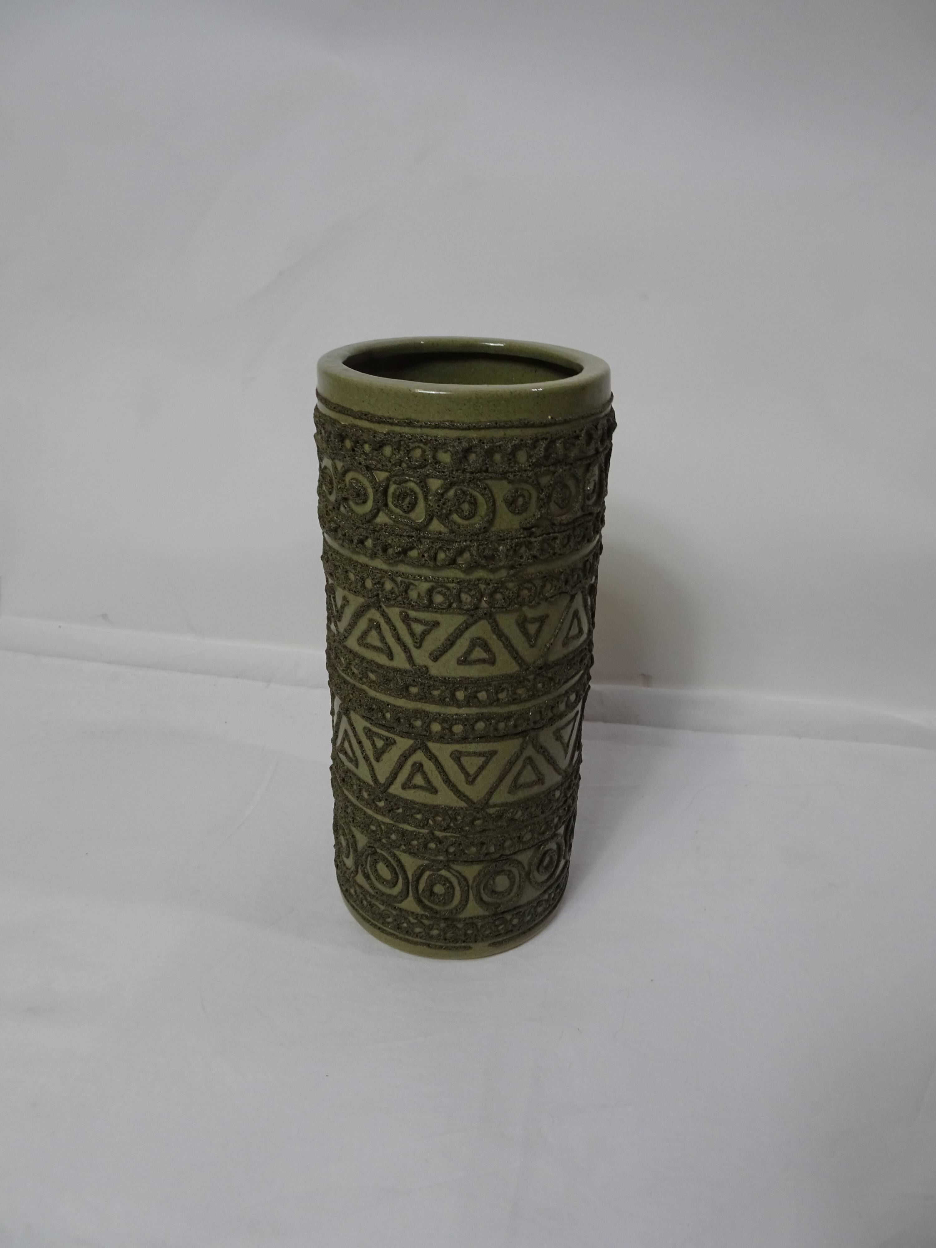Vase vintage années 70' vert