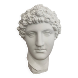 White plaster Greek head