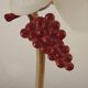 Vintage French Goose Neck Lamp - Grape Detail - Opaque Glass Shade