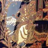 Old Large Egg Porcelain Jewelry Box Set