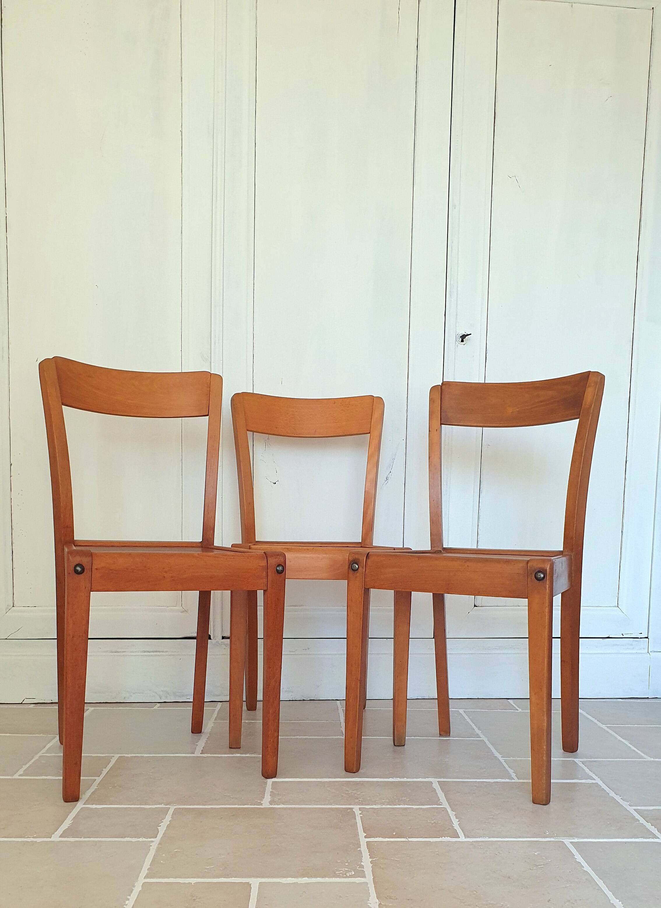 Lot de 3 chaises Stella vintage