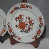 Set of 2 plates - Paris porcelain - Limoges - Yu Nam decoration