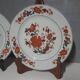 Set of 2 plates - Paris porcelain - Limoges - Yu Nam decoration