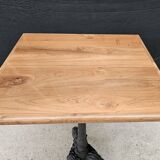 Bistro table with solid teak top