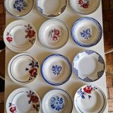 Lot de 12 assiettes creuses ancienne