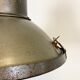 Industrial aluminium factory lamp with glass cover, 1960s