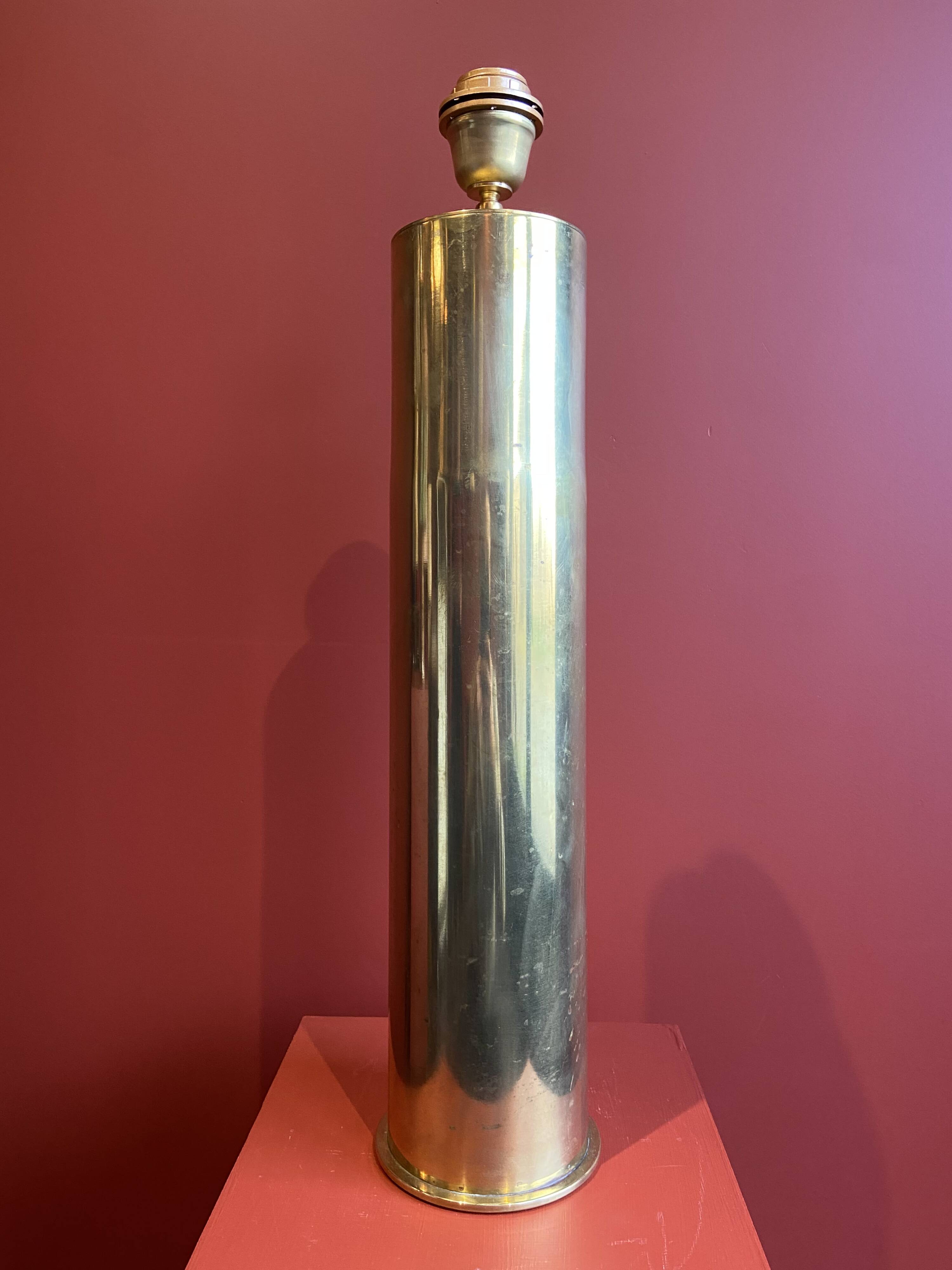 Table lamp "German Magdeburg Shell Socket" World War I, from