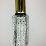 Pair of vintage cut glass pendant lights from the 1970s.