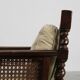 Paire de fauteuils en chêne anglais antique et en rotin avec des détails torsadés, Royaume-Uni c