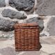 Wicker basket with padlock