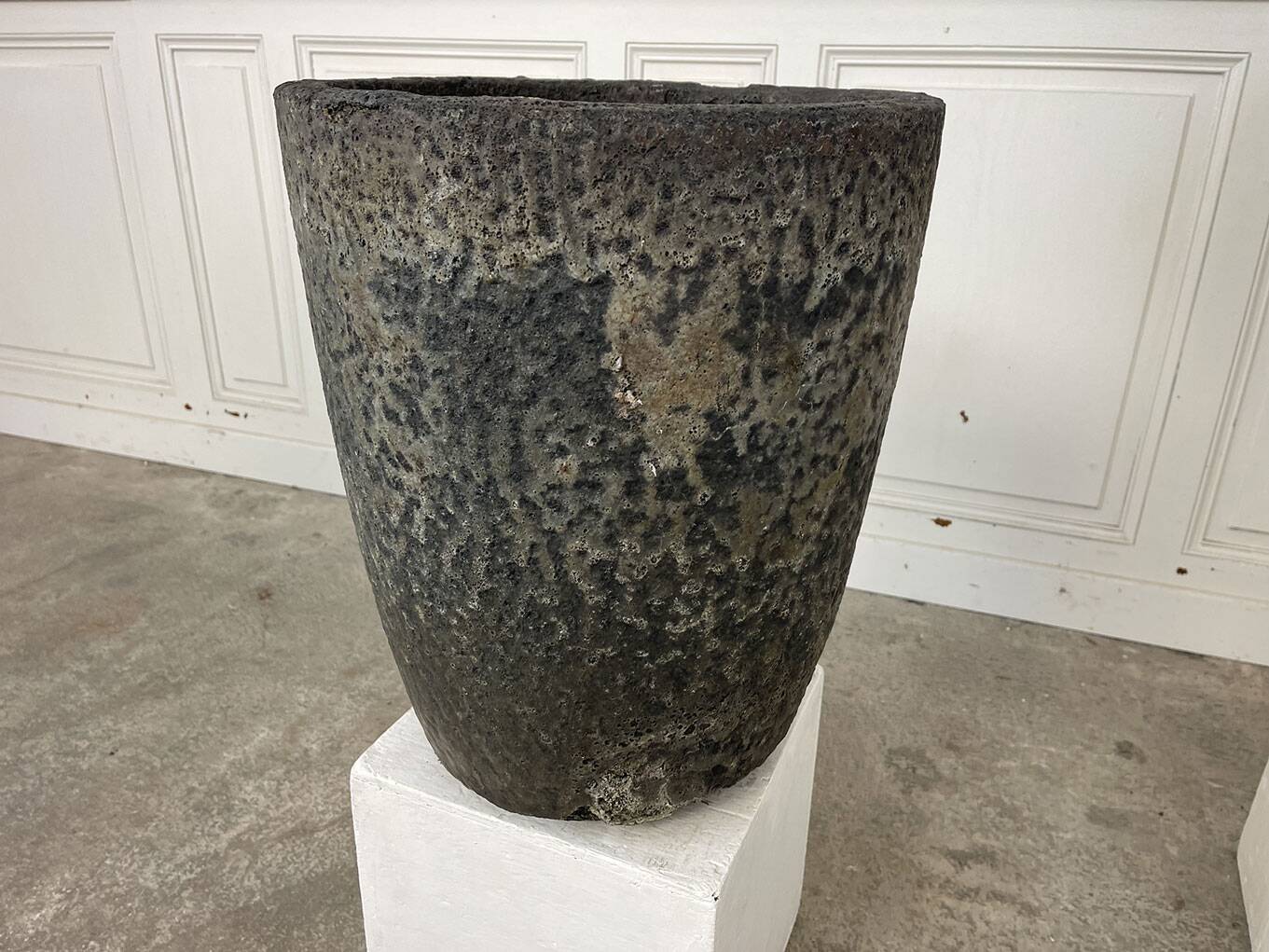 Two foundry crucibles 1950