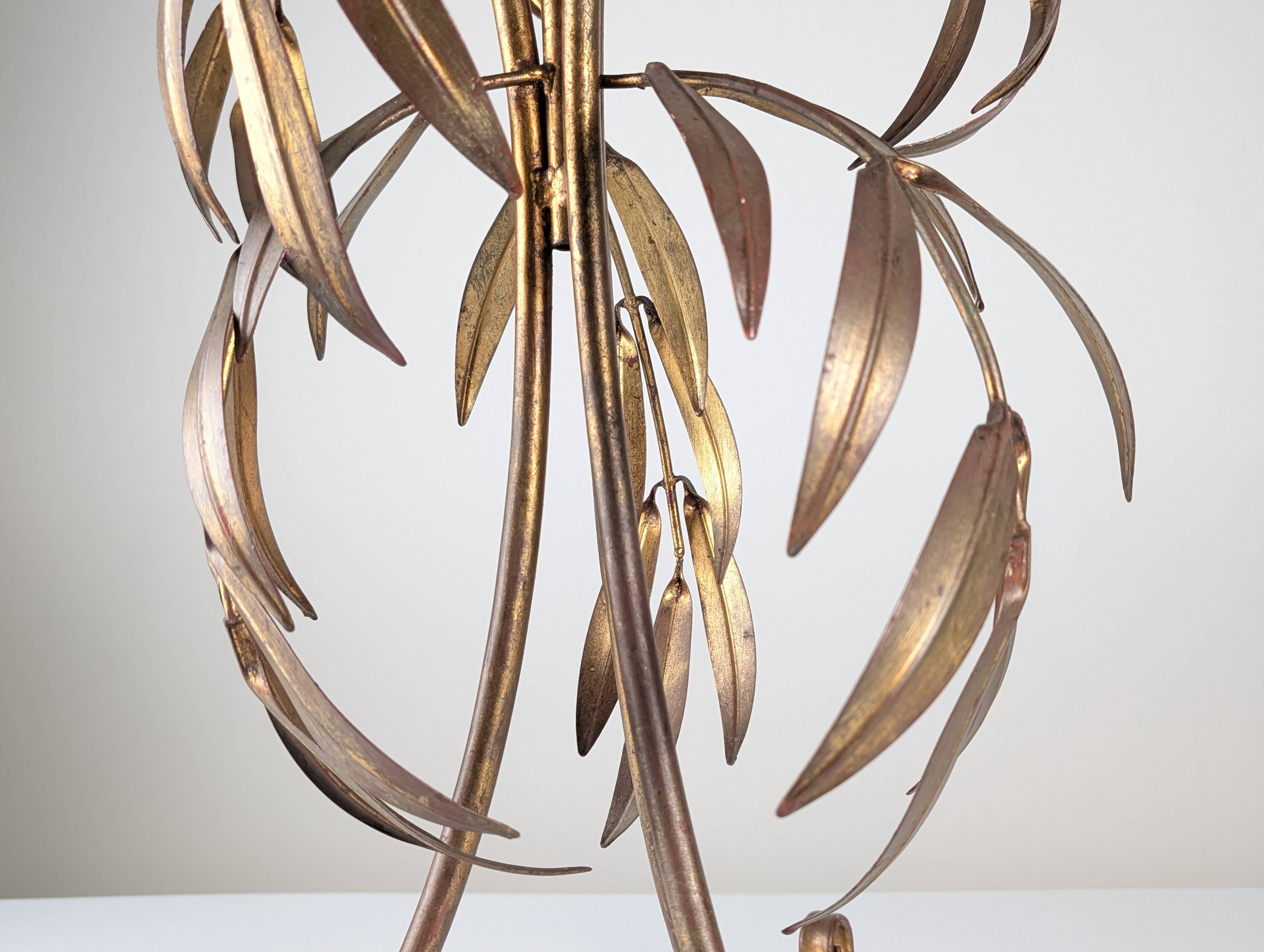 Gilded Metal Planter with Leaves Att. Hans Kögl , Germany, 1970s