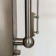 Pair of XL vintage adjustable wall lights, matte metal, Germany 1980.