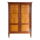 Vintage Louis XVI style wardrobe in elm burl – 2 doors