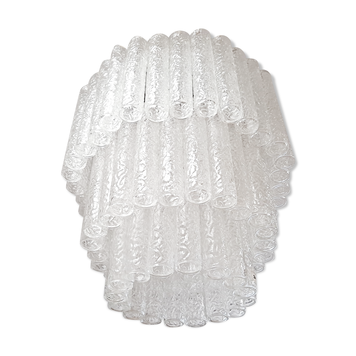 Vintage Italian Murano glass chandelier by Toni Zuccheri for Venini, 1960s