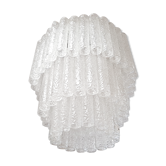Vintage Italian Murano glass chandelier by Toni Zuccheri for Venini, 1960s
