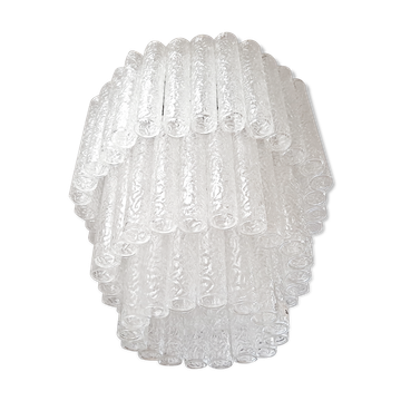 Lustre vintage en verre de Murano italien par Toni Zuccheri pour Venini, années 1960
