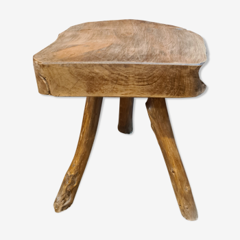 Tripod cowhide stool