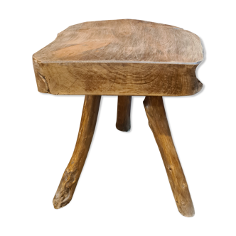 Tripod cowhide stool