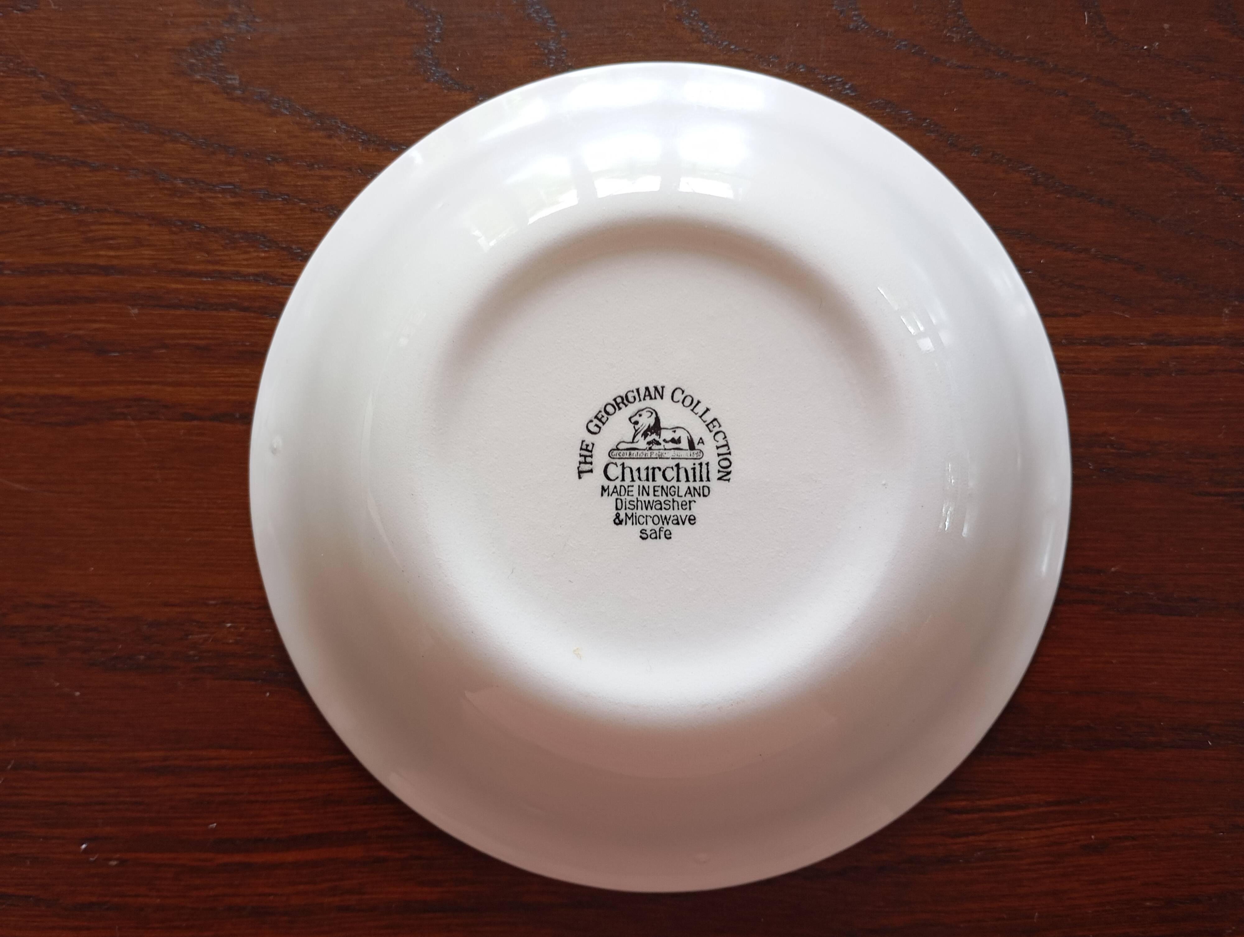 6 English Churchill bowls "The Georgian Collection"