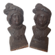 Pair of cast iron fire dogs