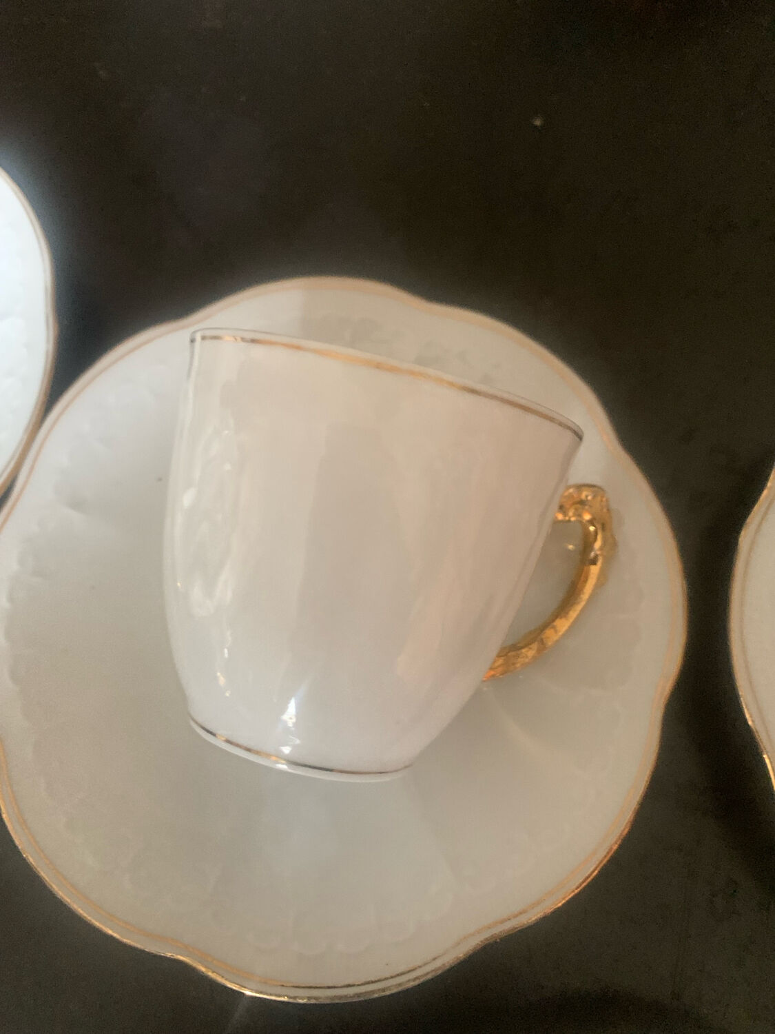 Set of 6 coffee cups and saucers
