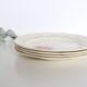 Set of 4 flat plates Sarreguemines Digoin Boulogne motif