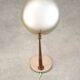 Lampe de table italienne en cuivre et aluminium du milieu du siècle