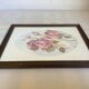 Tableau bouquet de roses aquarelle signée