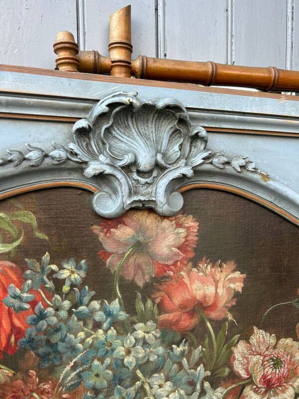 Miroir trumeau avec nature morte