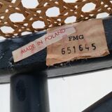 Pair of fmg bentwood and cane bistro chairs