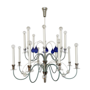 Lustre en verre cristal de vereinigte werkstätten collection