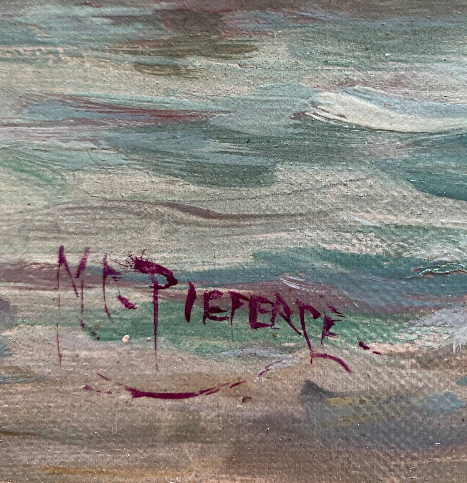 HSP Marine Orientalist port boat signed around 1950 + frame