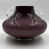 Purple opaline vase