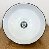 Industrial Green Enamel Factory Lamp from Benjamin, 1960s